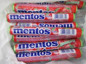 12 pks Mentos...