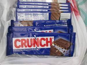 12- 1.55 oz Crunch Bars...