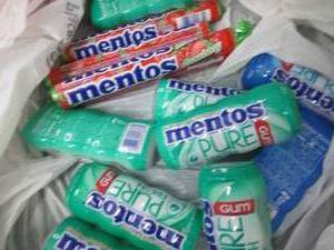 12 pks Mentos & Gum...