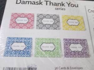 3- 36 pks Thank you Cards...