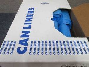 Case of 250 Blue 20-30 Gallon Trash...