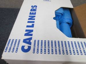 Case of 250 Blue 20-30 Gallon Trash...