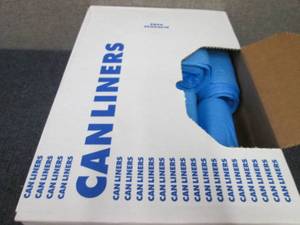 Case of 250 Blue 20-30 Gallon Trash...