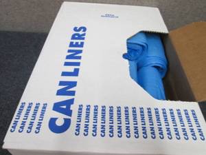 Case of 250 Blue 20-30 Gallon Trash...