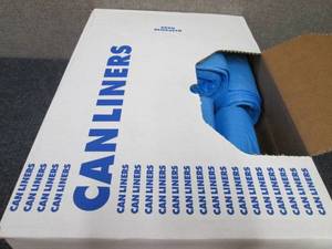 Case of 250 Blue 20-30 Gallon Trash...