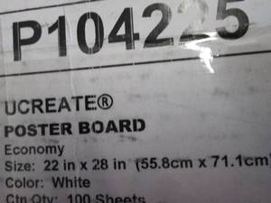 22x28 Poster Board...