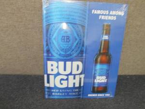 Metal Bud Light Sign 16x12.5 inches...