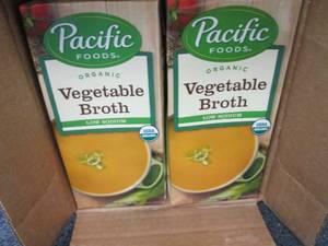 12- 32 oz pks Pacific Foods Low Sod...