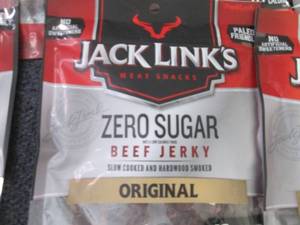 6- 2.6 oz Pks Jack Links Zero Sugar...