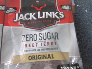 6- 2.6 oz Pks Jack Links Zero Sugar...