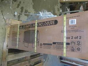 14 foot trampoline enclousure open ...