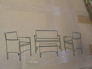 outdoor rattan patio set with cuxhi...