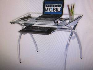Techni Mobili Glass-Top Computer De...
