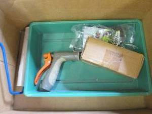 box of painting supplies , 40 x 32 ...