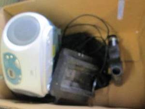 box of worx charger , radio and mor...