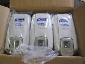 case of 6 purell dispensers ...