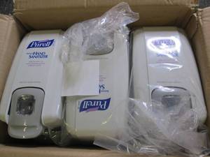 case of 6 purell dispensers...