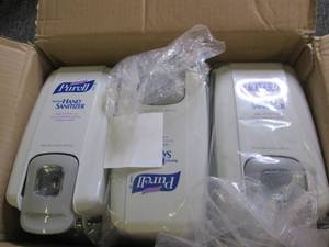 case of 6 purell dispensers...