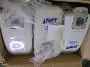 case of 6 purell dispensers...