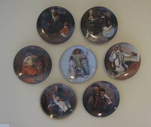 lot 15 image: Normal Rockwell Collector Plates...