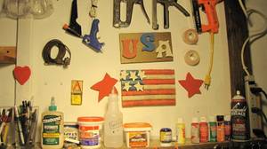 lot 42 image: Glue guns, staplers, glue and more.