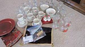 lot 104 image: Big lot of Christmas Dishes and Sno...