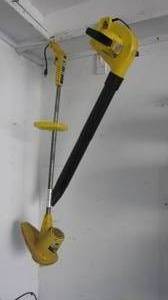 lot 114 image: Electric weed whip and leaf blower.