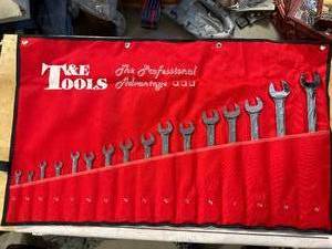 lot 1 image: New T&E Tools Ratcheting SEA Wrench Set - 1  ($379 retail)