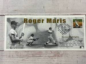 lot 33 image: Roger Maris Hometown Hero Stamp  Envelope