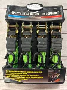 lot 83 image: 4pc 1x15 Tie Down Set