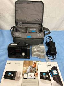 lot 8 image: WOW ONLY 1073 HOURS MSRP $1800 ResMed AirSense 10 AutoSet & HumidAir CPAP Machine WCarry Bag, Reservoir, Mask, Hose & Power Cord - Like New Condition 1st Pic Is Stock Photo - Rest Are Actual Items