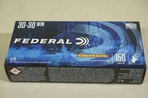 lot 69 image: 20 Federal Power-Shok .30-30 Win 150 GR JSP FN Ammo