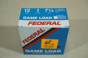 lot 82A image: 25 Federal Game Load 12 Gauge 2-34 7-12 Shot Shotshells