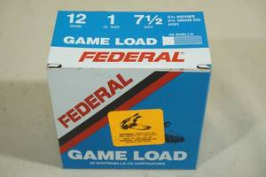 lot 82C image: 25 Federal Game Load 12 Gauge 2-34 7-12 Shot Shotshells
