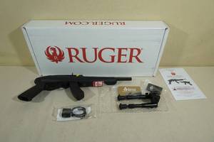 lot 3 image: NEW Ruger Charger .22 LR Semi-Auto Pistol with Bipod