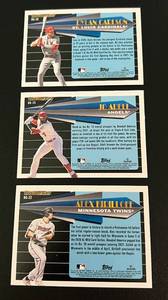 lot 81 image: 2021 Topps Black Gold RC Lot - Kiriloff, Adell, Carlson Rookie Baseball Cards