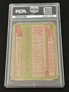 lot 82 image: Roger Clemens RC 1985 Ropps #181 PSA Graded 8 NM-MT Rookie Baseball Card