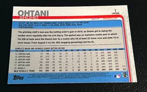 lot 93 image: 2019 Topps Chrome Shohei Ohtani #1 Rookie Cup Baseball Card