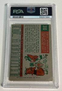 lot 114A image: 1959 Topps Luis Aparicio #310 PSA Graded 3 VG Vintage Baseball Card