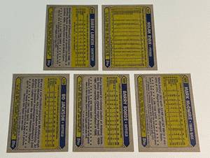 lot 116A image: 1987 Topps Baseball Star Lot - Bo Jackson, Mark McGwire, Barry Bonds, Barry Larkin RCs and Nolan Ryan