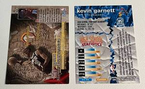 lot 135 image: Kevin Garnett 2 Card RC Lot - 1994-95 Topps Stadium Club and 1995-96 Skybox #233 Rookie Minnesota Timberwolves Basketball