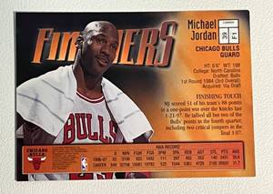 lot 149 image: Michael Jordan 1997 Topps Finest #39 F1 Finishers Basketball Card