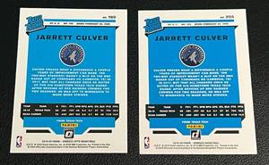 lot 166 image: Jarrett Culver 2 RC Lot 2019-20 Donruss Optic Rated Rookie #160 and Donruss Rated Rookie #205 Minnesota Timberwolves
