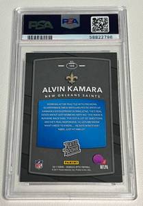 lot 192 image: Alvin Kamara RC 2017 Donruss Optic #199 PSA Graded 9 Mint Football Card