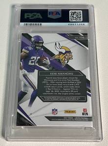 lot 212 image: Kene Nwangwu RC Auto Patch 299 2021 Limited #176 Minnesota Vikings Rookie Football Card