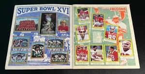 lot 217 image: 1982 Topps Football Sticker Album Vintage