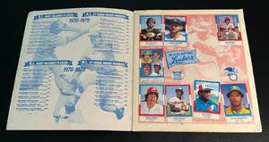 lot 119 image: 1982 Topps Baseball Sticker Album Vintage, complete with all stickers