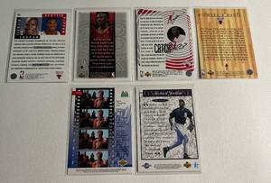 lot 156 image: Michael Jordan 6 Card Baseball and Basketball Lot (3)