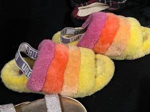 lot 25 image: Ugg Slippers, Guess Sandals, High Heel Shoes and Slippers