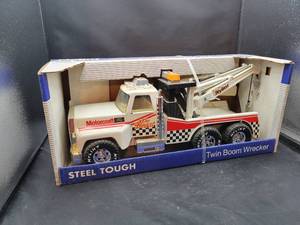 lot 781 image: NYLINT The Beast Ford Motorcraft Twin Boom Wrecker Truck in Box